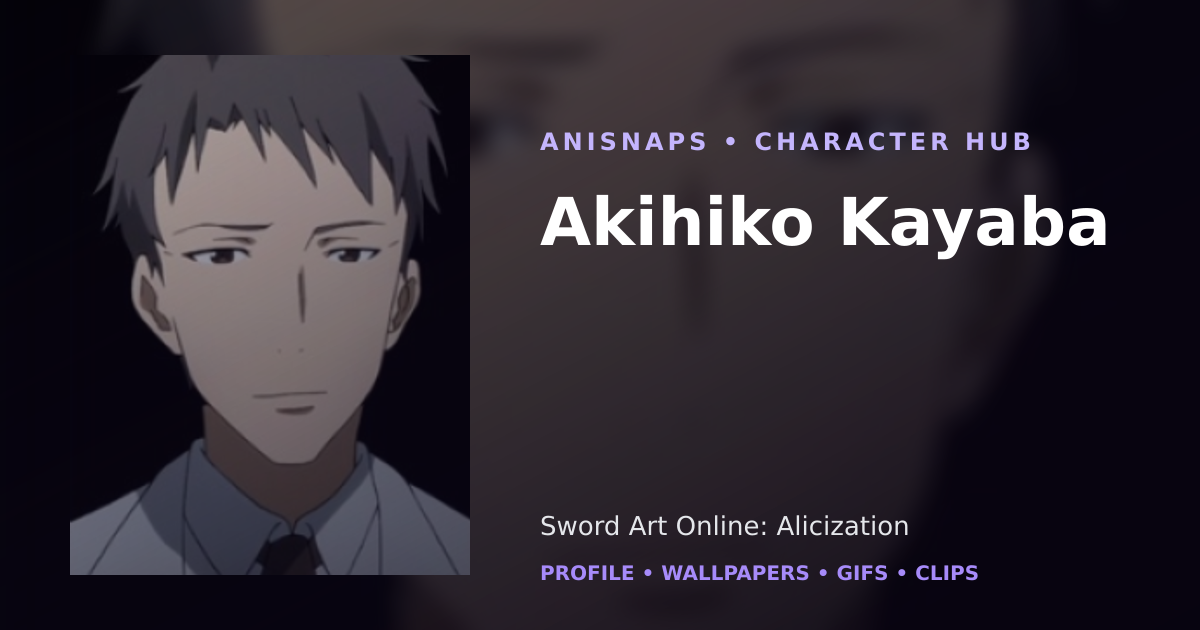 Akihiko Kayaba