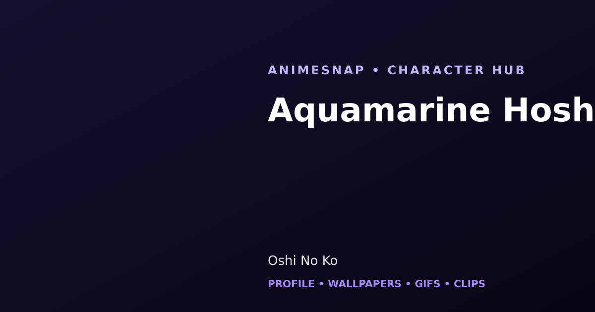 Aquamarine Hoshino