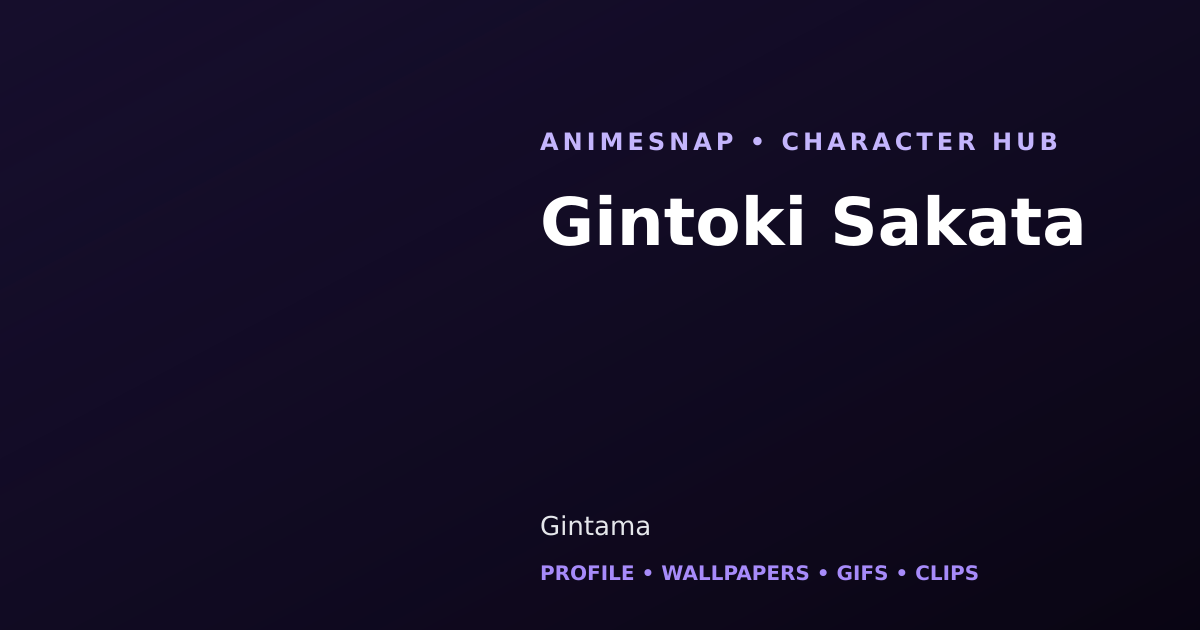 Gintoki Sakata