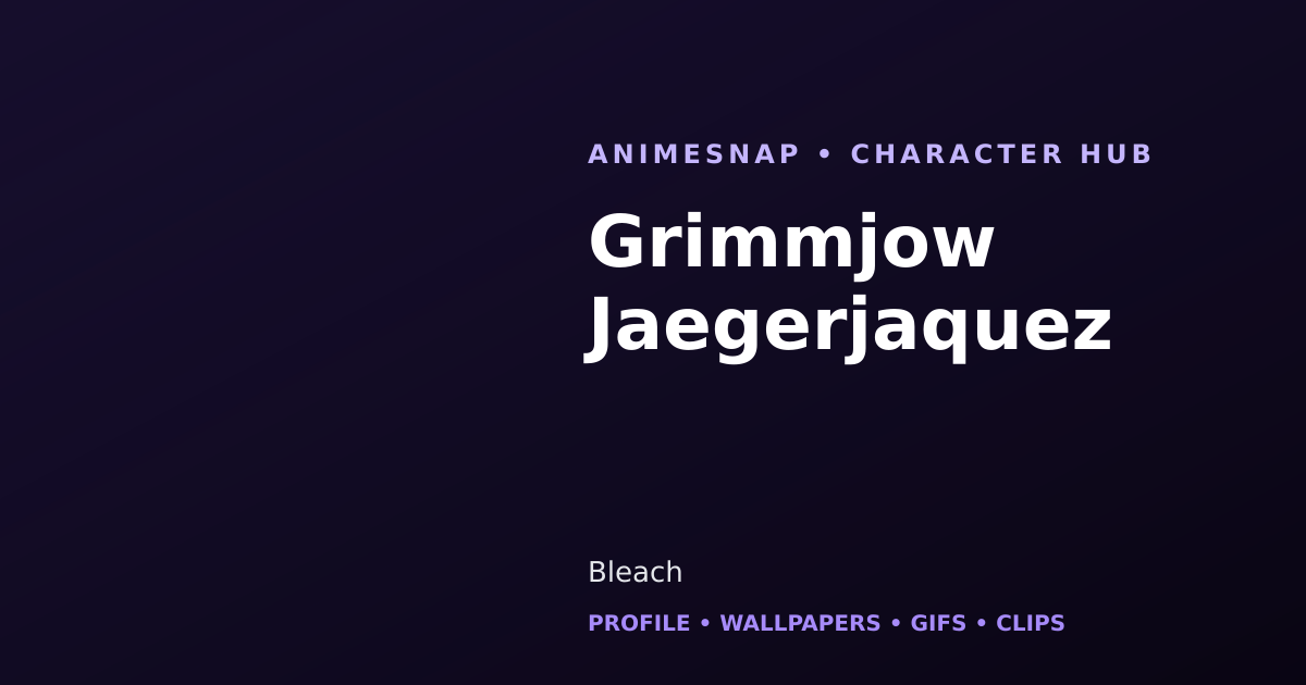Grimmjow Jaegerjaquez