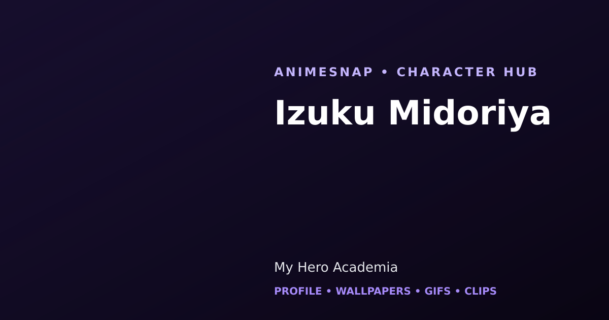 Izuku Midoriya