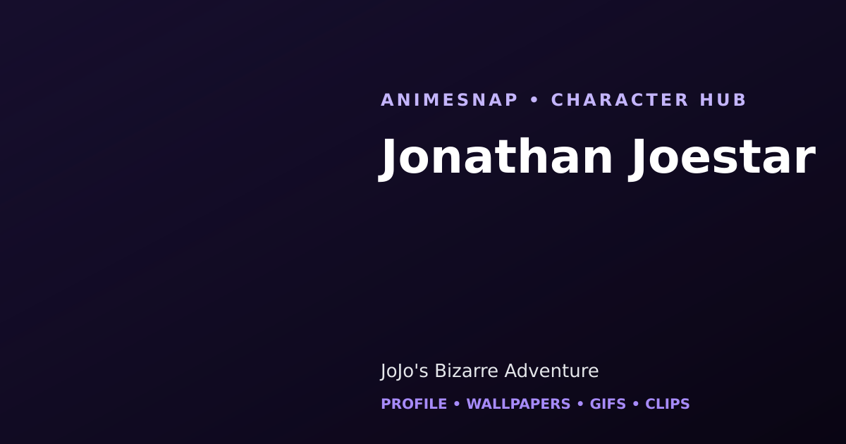 Jonathan Joestar