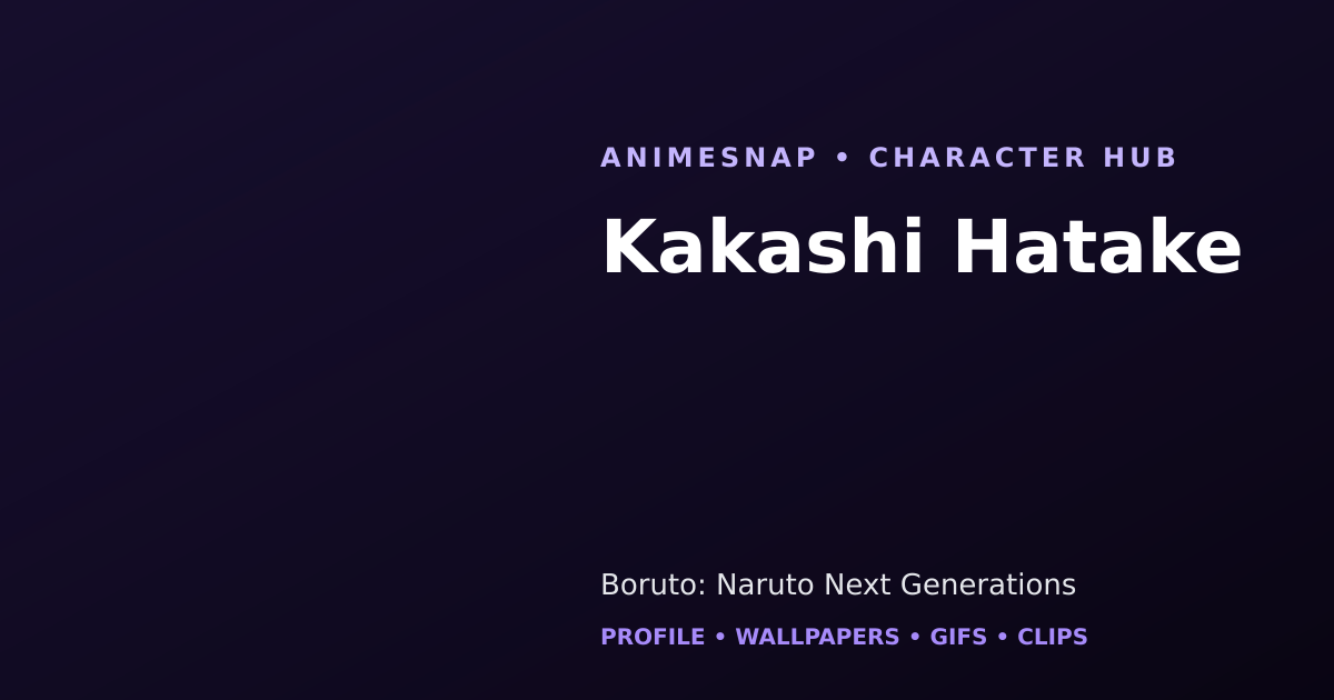 Kakashi Hatake