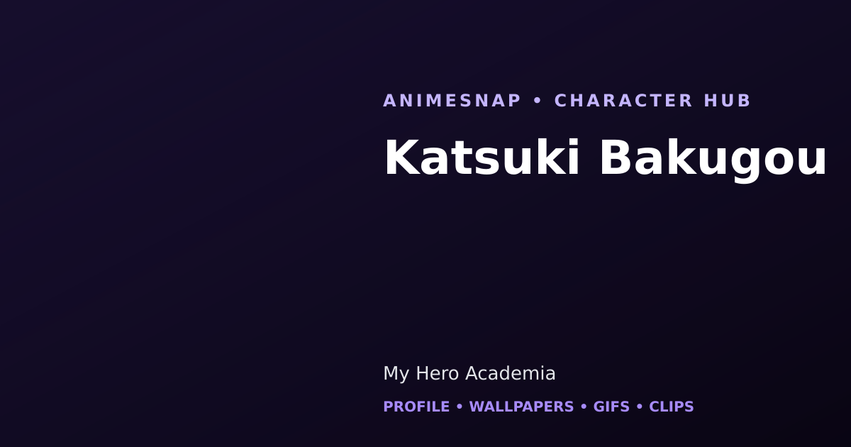 Katsuki Bakugou