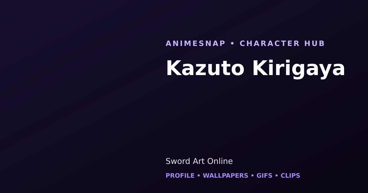 Kazuto Kirigaya