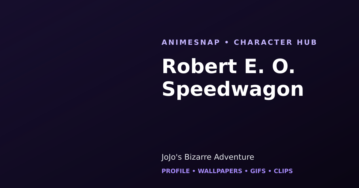 Robert E. O. Speedwagon