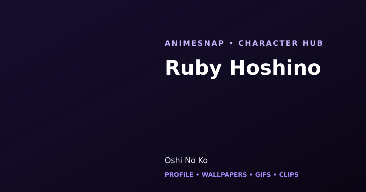 Ruby Hoshino