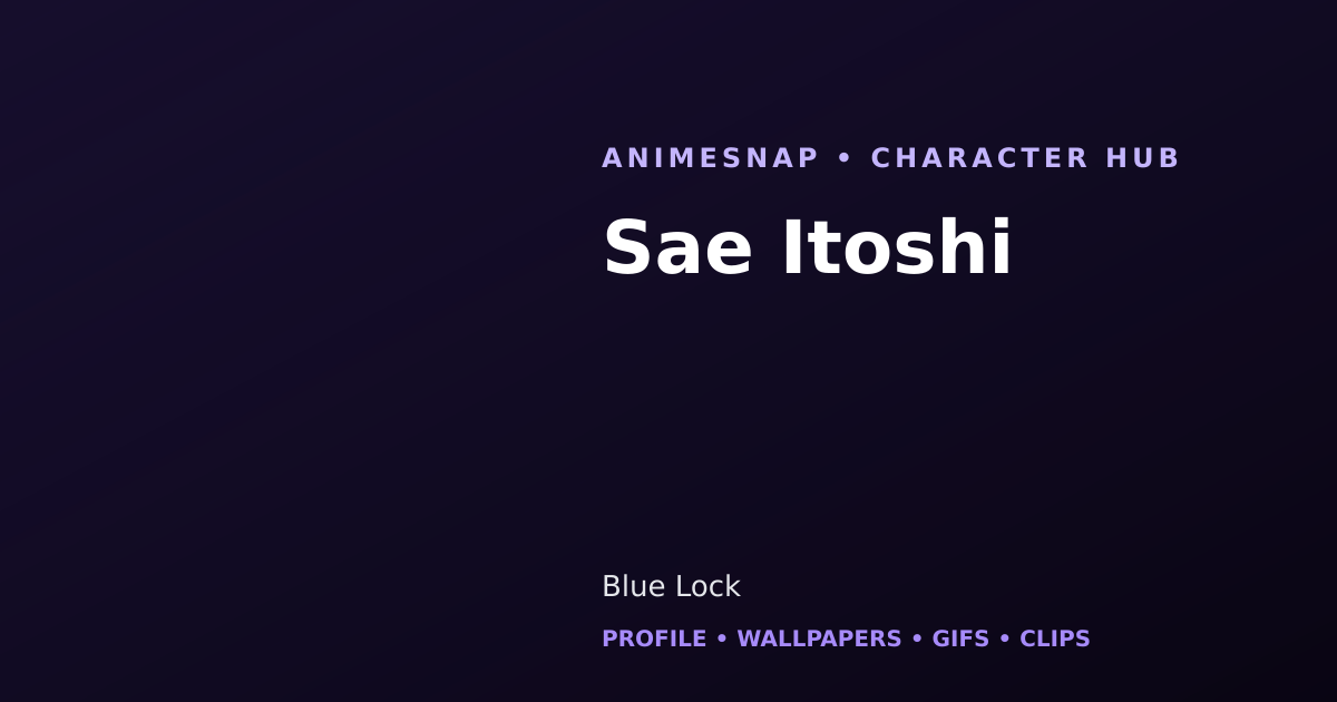 Sae Itoshi