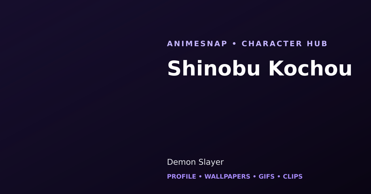 Shinobu Kochou