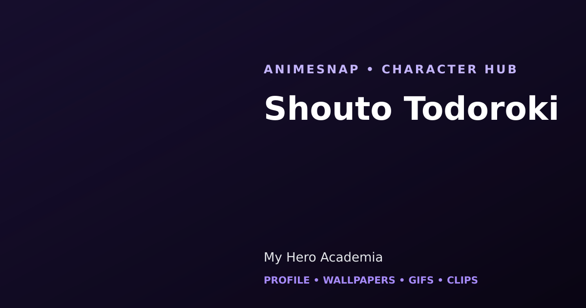 Shouto Todoroki