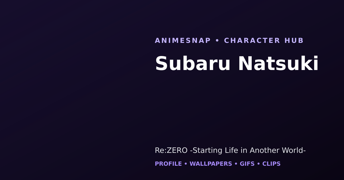 Subaru Natsuki