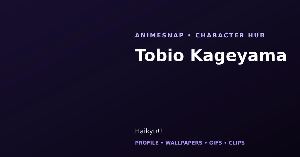 Tobio Kageyama