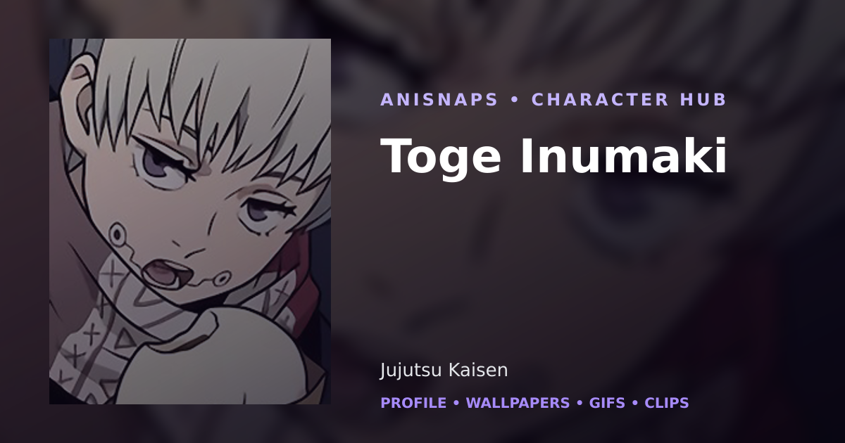 Toge Inumaki