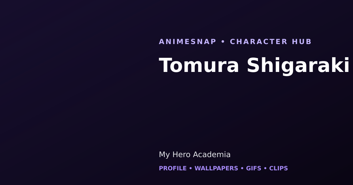 Tomura Shigaraki