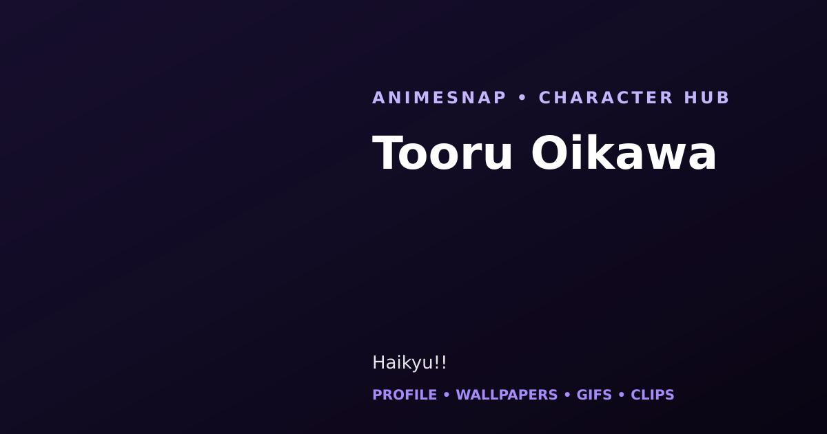 Tooru Oikawa
