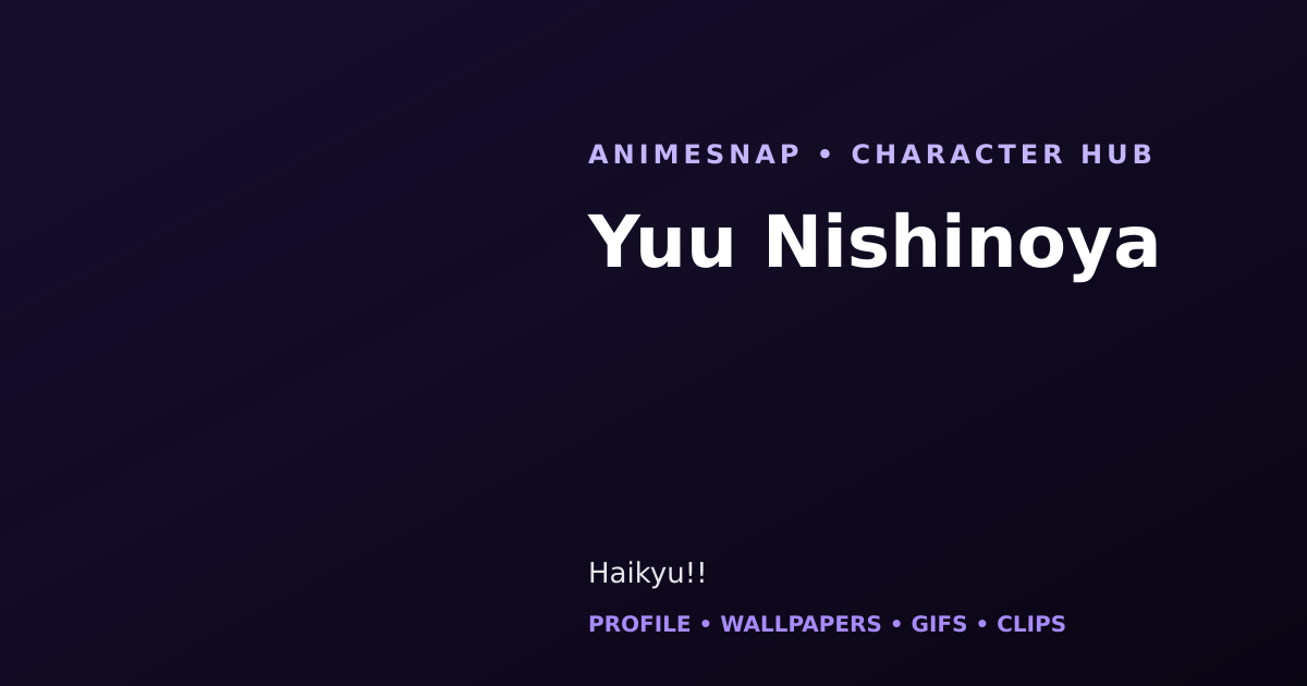 Yuu Nishinoya